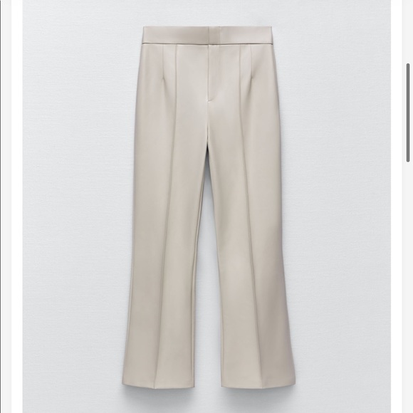 NWT Zara off white mini flare leggings - Picture 4 of 8